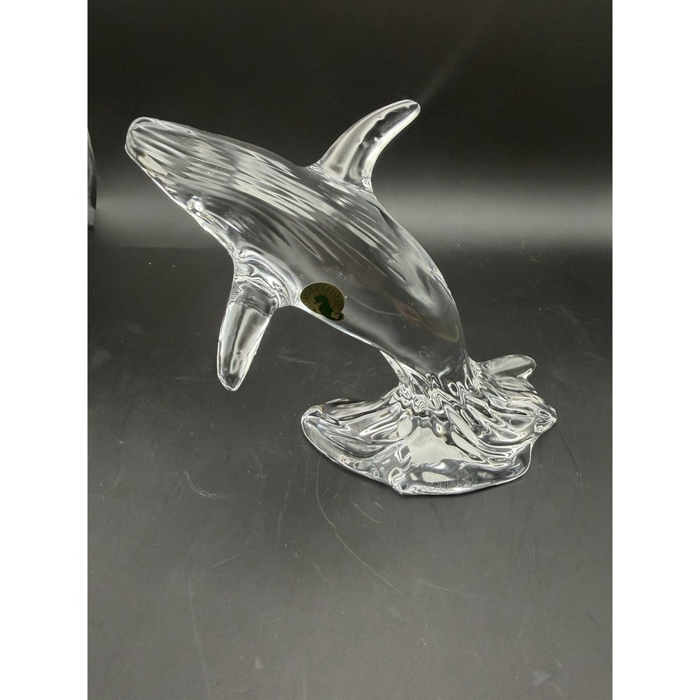 Waterford Crystal Glass Breaching Humpback Whale Figurine
